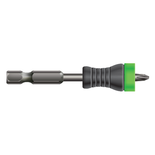 MAGNETIC BIT TIP COLLAR #1 - GREEN<p>For use with #1  bit tips, 2-3/4 inches or longer.</P>