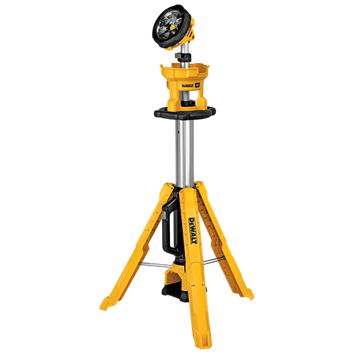 DEWALT 20V MAX* LED WORK LIGHT, TRIPOD BASE, TOOL ONLY