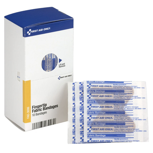 SMART COMPLIANCE REFILL FABRIC FINGERTIP BANDAGES, 10/BOX