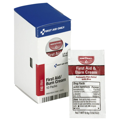 SMART COMPLIANCE REFILL FIRST AID BURN CREAM, 10/BOX