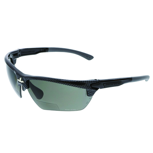 DOMINATOR DM3 SERIES POLARIZED BIFOCAL READERS GRAY LENSE ANIT FOG/ANTI SCRATCH CARBON<p>2.0 DIOPTER