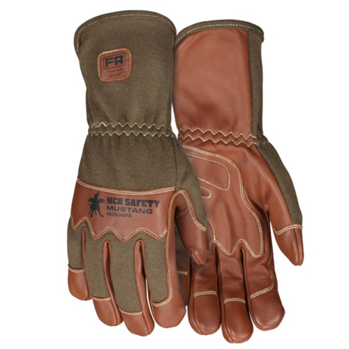 MUSTANG UTILITY LEATHER DRIVER GLOVES, NOEMX BACK WITH WING THUMB<p>X-LARGE<p/>