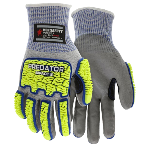 PREDATOR® MECHANICS WORK GLOVES HI-VIS CUT RESISTANT HYPERMAX SHELL<p>X-LARGE</p>