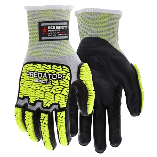 PREDATOR® MECHANICS WORK GLOVES HI-VIS CUT RESISTANT HYPERMAX SHELL<p>X- LARGE</p>