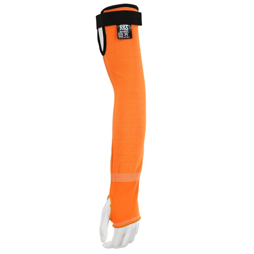 MCR SAFETY CUTPRO® SLEEVES -18 INCH- 13 GAUGE HYPERMAX® HPPE FABRIC - HI-VISIBILITY ORANGE
