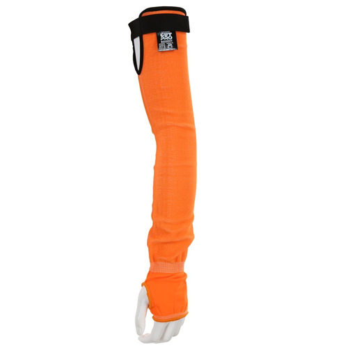 MCR SAFETY CUTPRO® SLEEVES -22 INCH- 13 GAUGE HYPERMAX® HPPE FABRIC - HI-VISIBILITY ORANGE
