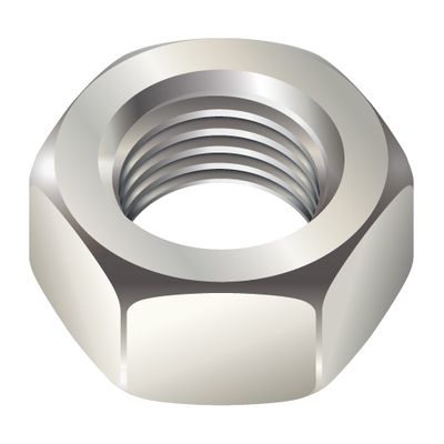 #12-24 HEX FINISH NUT - 18-8 STAINLESS