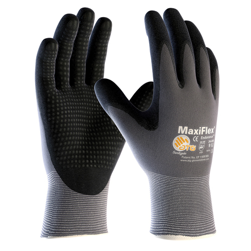 NITRILE COATED MICROFOAM GRIP ON PALM & FINGERS -  TOUCHSCREEN CUT:A1 ABRA 4 PUNC 2<p>LARGE</p>
