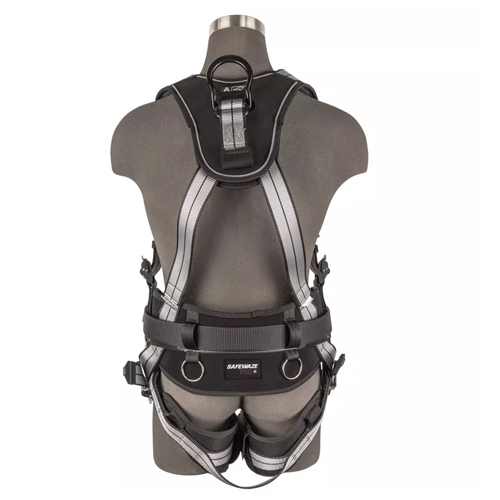 SAFEWAZE PRO+ SLATE FULL BODY HARNESS: ALU 1D, ALU QC CHEST TB LEGS<p>LARGE</p>