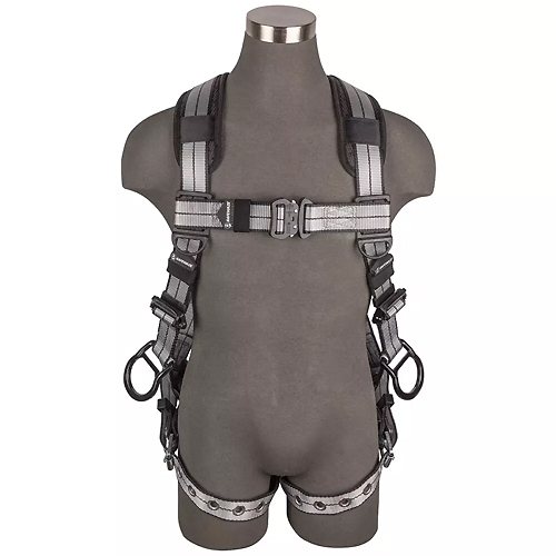 SAFEWAZE PRO+ SLATE CONSTRUCTION HARNESS: ALU 3D, ALU QC CHEST/LEGS <p>SMALL</p>