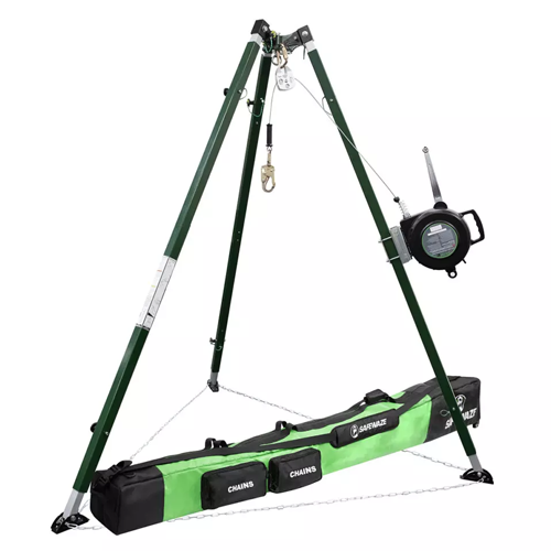 SAFEWAZE 10' TECH TRIPOD KIT, 65' 3-WAY, STORAGE BAG