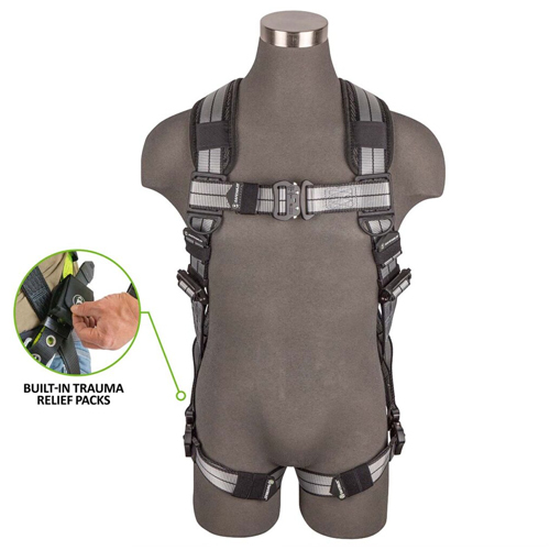 PRO+ SLATE FULL BODY HARNESS: ALU 1D, ALU QC CHEST/LEGS, TRAUMA RELIEF<p>MEDIUM</p>