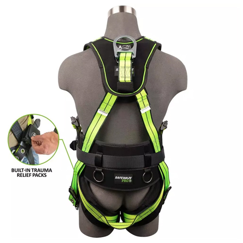 PRO+ CONSTRUCTION HARNESS: 3D, QC CHEST, TB LEGS, INTEGRATED TRAUMA RELIEF<p>X-LARGE</p>