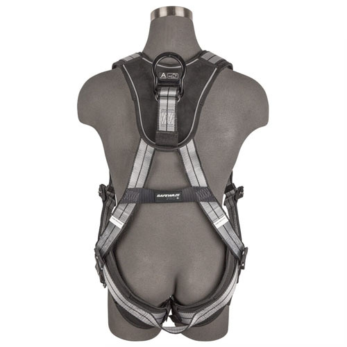 SAFEWAZE PRO+ SLATE FULL BODY HARNESS: ALU 1D, ALU QC CHEST/LEGS<p>XX-LARGE</p>