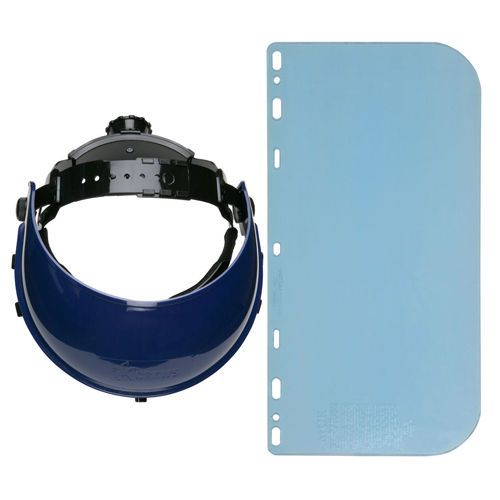 MCR HEAD GEAR/FACE SHIELDS - 8"X15.5" .060, CLEAR POLYCARBONATE FACESHIELD