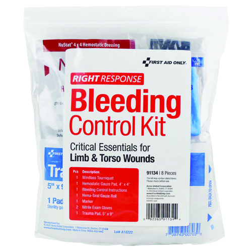 12 PC CRITICAL ESSENTIALS BLEEDING CONTROL KIT FOR LIMB AND TORSO WOUNDS
