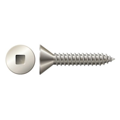 #8 X 1 1/2" FLAT SQDR TAPPING SCREW 18-8 STAINLESS