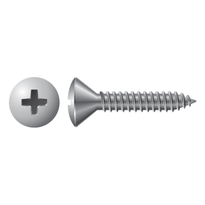 #6 X 5/8" OVAL PHIL TAPPING SCREW - ZINC