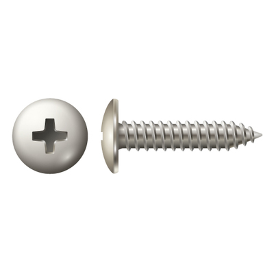 #4 X 1" TRUSS PHIL TAPPING SCREW 18-8 STAINLESS