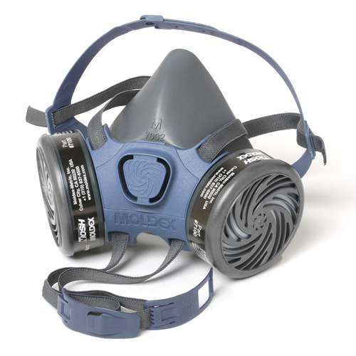 LARGE, 7000 SERIES PRE-ASSEMBLED 1/2 MASK RESPIRATOR W/ 7100 OV CART. 1 PER BAG