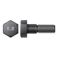 M16-2.0 X 140MM HEX HEAD BOLT CLASS 8.8 PLAIN