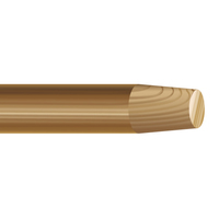 60" WOOD EXTENSION POLE - TAPERED TIP (1-5/8" TAPER)