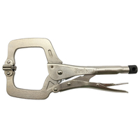 PROFERRED 11" LOCKING C-CLAMP PLIERS WITH SWIVEL PADS