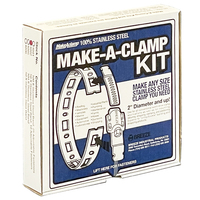MAKE-A-CLAMP KIT 50 FT X 10 FASTENERS X 5 SPLICES STAINLESS