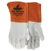 TOP GRAIN 4.5" SPLIT CUT RESISTANT THREAD WELDING GLOVE LARGE