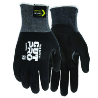 MCR SAFETY CUT PRO 18 GAUGE CUT A4 BLACK KEVLAR COMFORT CUT RESISTANT WORK GLOVES<p>LARGE</p>