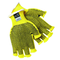 CUTPRO 7 GAUGE KEVLAR FINGERLESS CUT RESISTANT WORK GLOVES MEDIUM, CUT A2, ABR 2 - MEDIUM