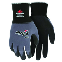 NINJA® BNF WORK GLOVES, 15 GAUGE NYLON/ SPANDEX, ABRASION 4, PUNCTURE 2, HEAR 2, TEAR 4<p>X-LARGE</p