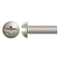 10-32 X 1 ROUND HEAD COMBO DRIVE MACHINE SCREW 18-8 STAINLESS STEEL