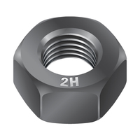 5/8"-11 HEAVY HEX NUT - ASTM A194-2H PLAIN
