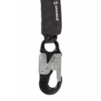 SAFEWAZE LATITUDE 6' SINGLE WEB SRL: CARABINER, ALUMINUM SNAP HOOK