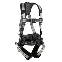 SAFEWAZE PRO+ SLATE FULL BODY HARNESS: ALU 1D, ALU QC CHEST TB LEGS<p>LARGE</p>