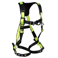 SAFEWAZE PRO FRONT D-RING FULL BODY HARNESS: 1D, MB CHEST, FD, TB LEGS