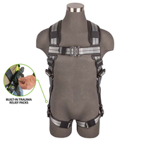 PRO+ SLATE FULL BODY HARNESS: ALU 1D, ALU QC CHEST/LEGS, TRAUMA RELIEF<p>SMALL</p>