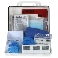 FAO 214-U/FAO 24 PC WALL MOUNTED BLOODBORNE PATHOGEN & BODILY FLUID SPILL KIT