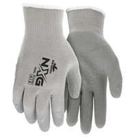 NXG WORK GLOVES 10 GAUGE COTTON POLYESTER SHELL LATEX COATED PALM AND FINGERTIPS <p>LARGE</p>