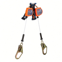 DBI SALA NANO-LOK, EDGE SELF-RETRACTING LIFELINE, 6 FT, REBAR SNAP HOOK, 420 LB, 2 LEGS, GALVANIZED