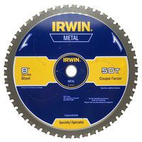 IRWIN CIRCULAR SAW BLADE FOR STEEL 8" X 50 TPI