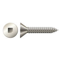 #10 X 1" FLAT SQDR TAPPING SCREW 18-8 STAINLESS
