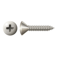 #12 X 1 1/4" OVAL PHIL TAPPING SCREW 18-8 STAINLESS