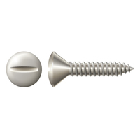 #4 X 1/2" OVAL SLOT TAPPING SCREW 18-8 STAINLESS