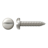 #6 X 1/4” PAN HEAD SLOTTED DRIVE TAPPING SCREW - 18-8 STAINLESS