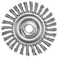 WELDCOTE 4" STANDARD TWIST WIRE WHEEL BRUSH - 5/8-11 THREAD