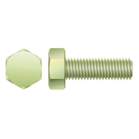 1/2-13 X 1 3/4 HEX CAP SCREW FULL THREAD ALUMINUM 2024-T4 W/ A205 COATING