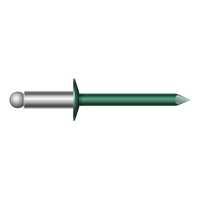 1/8 STEEL/STEEL.126-.187 COOL JADE GREEN RIVET